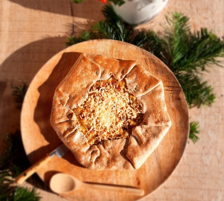 Tarte rustique aux poireaux