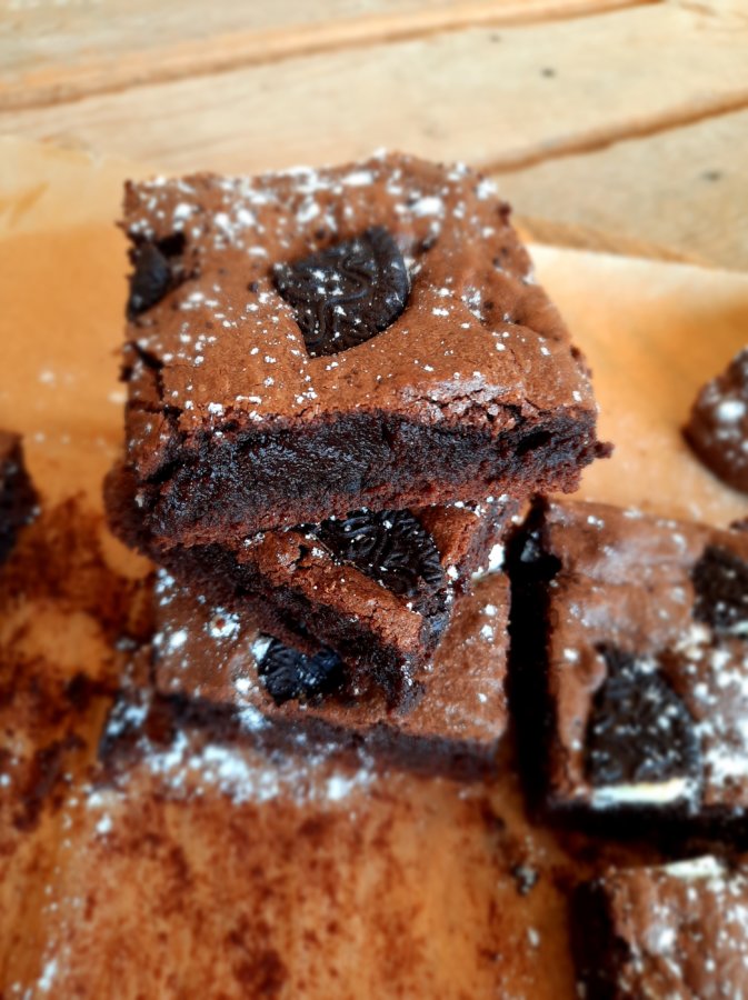 brownie aux oreo - mijote et papote