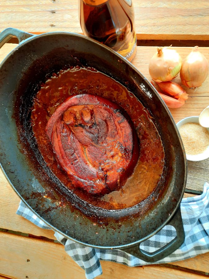 rouelle de porc à la bière - mijote et papote