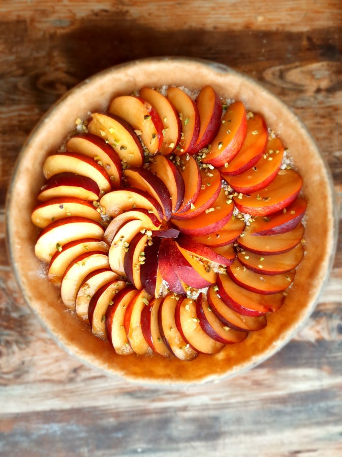 tarte aux nectarine - mijote et papote