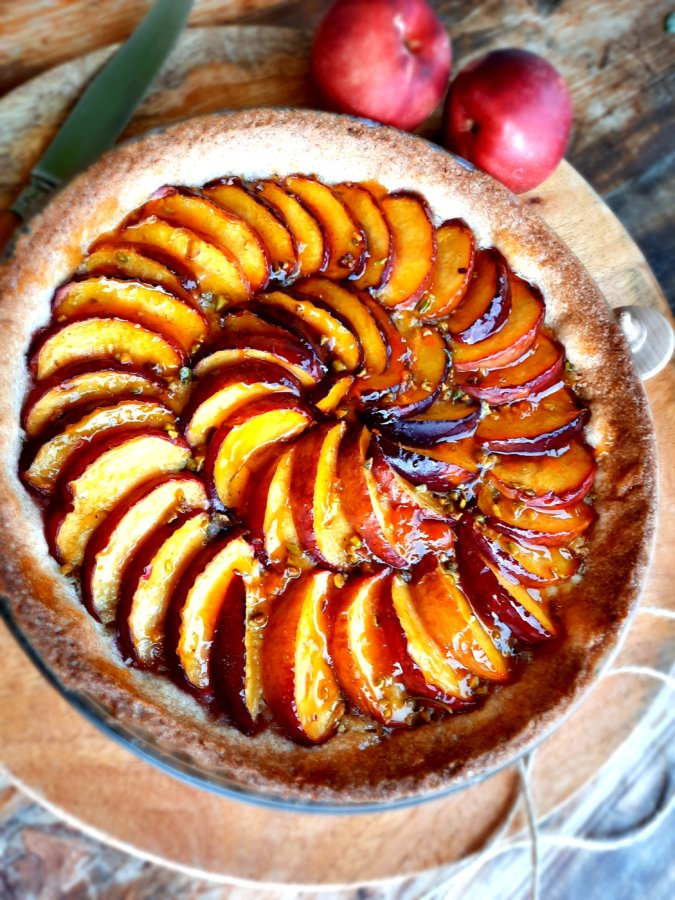 tarte nectarine - mijote et papote